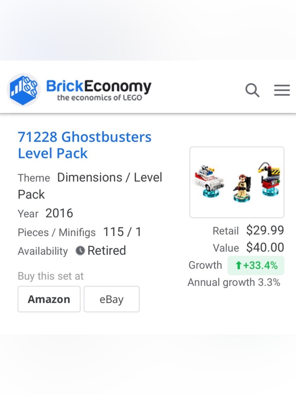 LEGO #71228 Dimensions Ghostbusters Level Pack - Picture 15 of 15